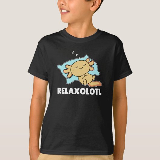 Relaxolotl Axolotl Lovers, Cute Animals Relax T-shirt (Voorkant)