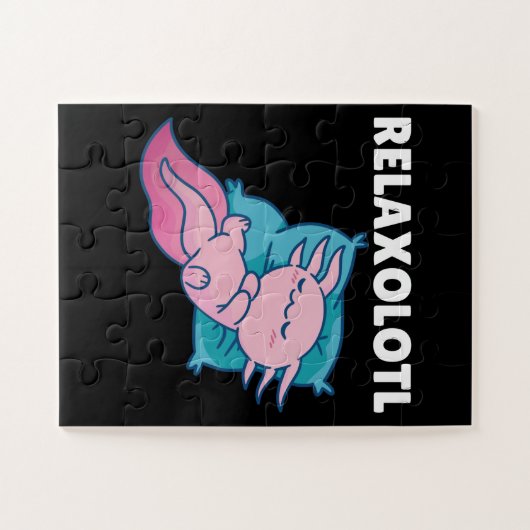 Relaxolotl Axolotl Lovers, Cute Animals Relax Vark Legpuzzel (Horizontaal)