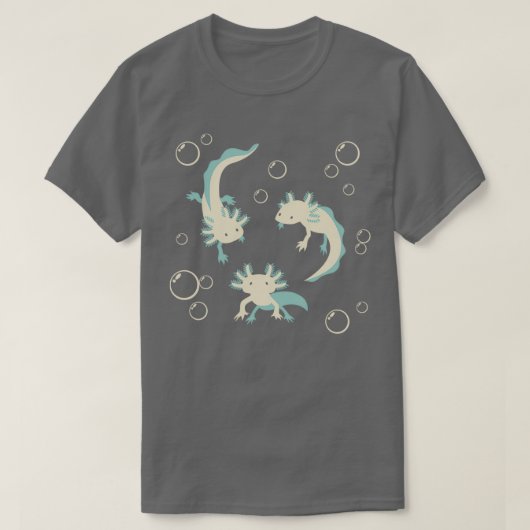 Relaxolotl Blauwgroen T-shirt (Design voorkant)