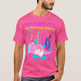Relaxolotl Schattige Axolotl Lover Sleeping Mexica T-shirt