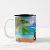 relaxte strandende eend Mok (Links)