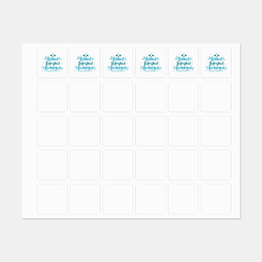 relaxte vernieuwde recharge labels (Vel)