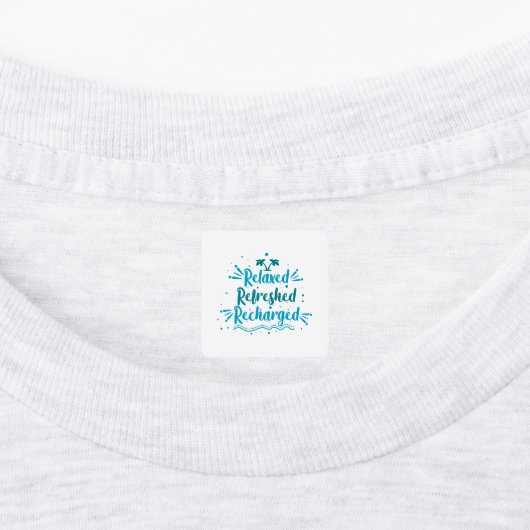 relaxte vernieuwde recharge labels (Aangebracht)