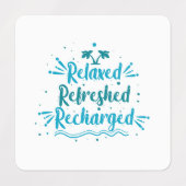 relaxte vernieuwde recharge labels (Design 1)