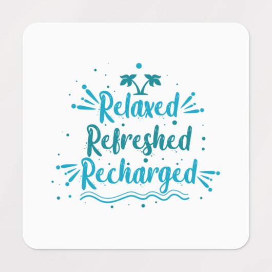 relaxte vernieuwde recharge labels (Design 1)