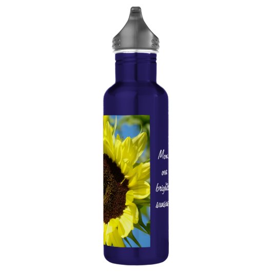 'Relay for Life', aangepaste zonnebloemen Aluminiu Waterfles (Rechts)