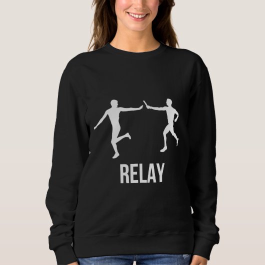 Relay Race Atletische Anker Been Runner Sprinter N Trui (Voorkant)