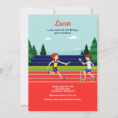 Relay Race Birthday Party Uitnodiging (Voorkant)