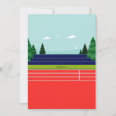 Relay Race Birthday Party Uitnodiging (Achterkant)