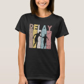 Relay  Relay Race Retro Relay Hardlopen T-shirt (Voorkant)