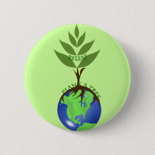 ReLeaf Plant A Tree Ronde Button 5,7 Cm