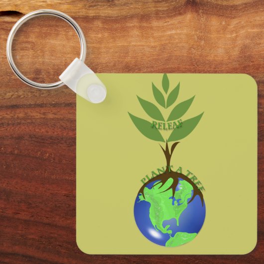 ReLeaf Plant Een Boom Sleutelhanger (Voorkant)