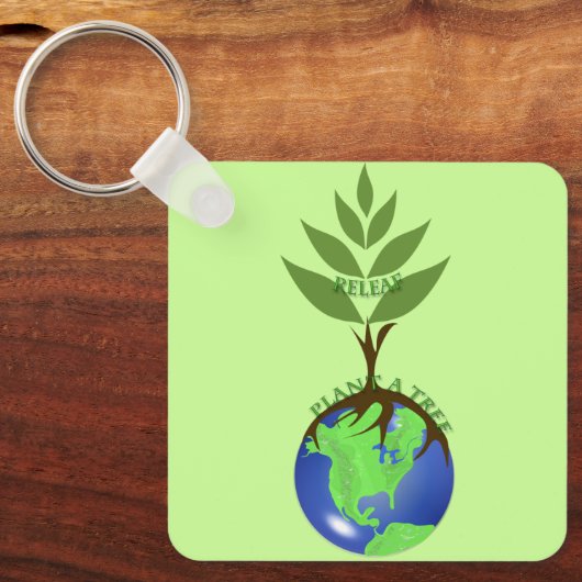 ReLeaf Plant Een Boom Sleutelhanger (Voorkant)