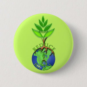 Releaf Reduce Recycle Ronde Button 5,7 Cm