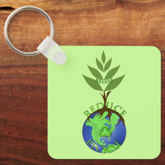 Releaf Reduce Recycle Sleutelhanger (Voorkant)