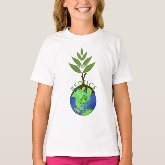Releaf Reduce Recycle T-shirt (Voorkant)