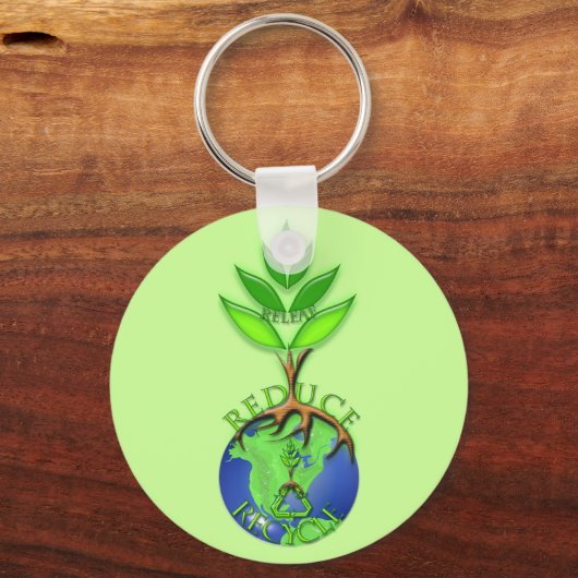 Releaf Reduceer Recyclen Sleutelhanger (Voorkant)