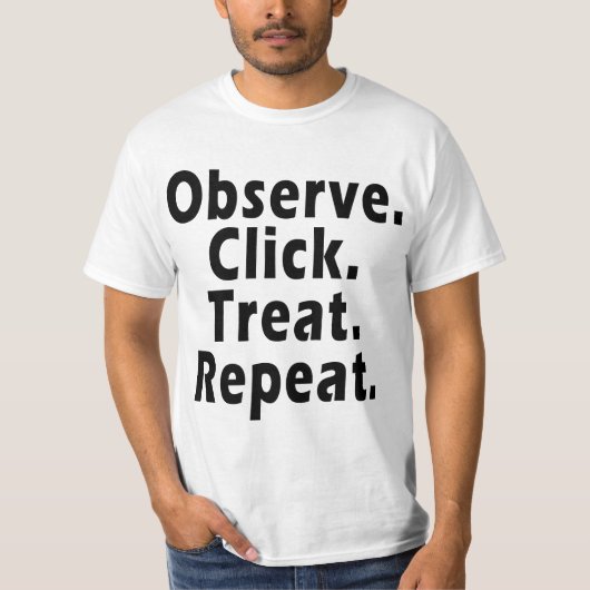 Release Canine - Click Treat Dog Training T-shirt (Voorkant)