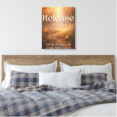 Release - Inspirerende Canvas Muur Kunst Afdruk (Insitu (Slaapkamer))