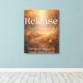Release - Inspirerende Canvas Muur Kunst Afdruk (Insitu (Houten vloer))