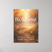 Release - Inspirerende Canvas Muur Kunst Afdruk (Voorkant)