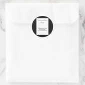 Relentless Ambition – onverschrokken muurkunst voo Ronde Sticker (Tas)