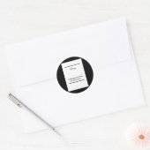 Relentless Ambition – onverschrokken muurkunst voo Ronde Sticker (Envelop)
