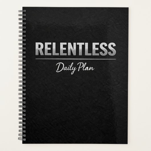 Relentless Daily Plan Planner (Voorkant)