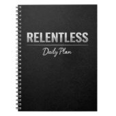 Relentless Daily Plan Planner Notitieboek (Voorkant)