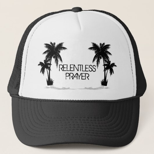 Relentless Design Betrouwbare Prayer Trucker Hat Trucker Pet (Voorkant)