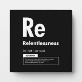 Relentless - element van succes - Motivatie Fotoplaat (Voorkant)