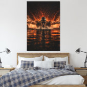 Relentless Flow – Butterfly Power Canvas Print (Insitu (Slaapkamer))