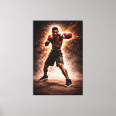 Relentless Force – Boxing Power Canvas Print (Voorkant)