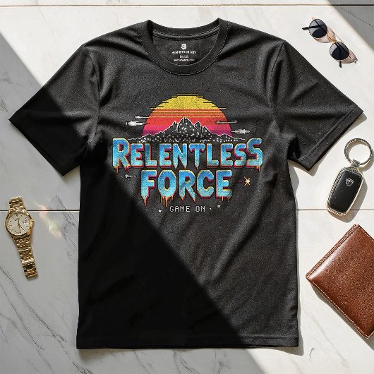 Relentless Force - Motivatie Design T-shirt