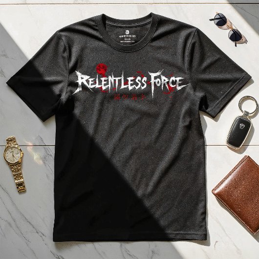 Relentless Force - Motivatie Design T-shirt