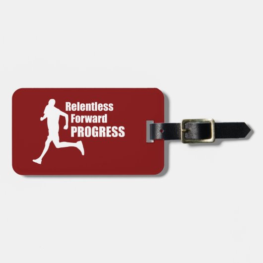 Relentless Forward Progress Running Bagagelabel (Voorkant horizontaal)