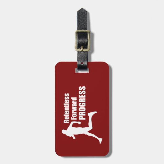 Relentless Forward Progress Running Bagagelabel (Voorkant verticaal)