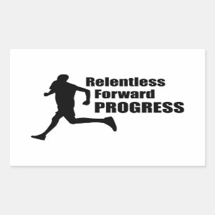Relentless Forward Progress Running Rechthoekige Sticker