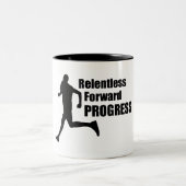 Relentless Forward Progress Running Tweekleurige Koffiemok (Center)