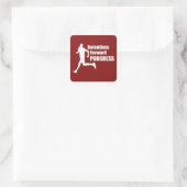 Relentless Forward Progress Running Vierkante Sticker (Tas)