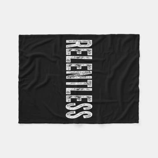 Relentless Workout Motivation Shirt  Fleece Deken (Voorkant (Horizontaal))