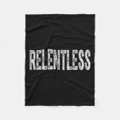 Relentless Workout Motivation Shirt  Fleece Deken (Voorkant)