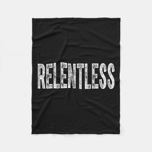 Relentless Workout Motivation Shirt  Fleece Deken (Voorkant)
