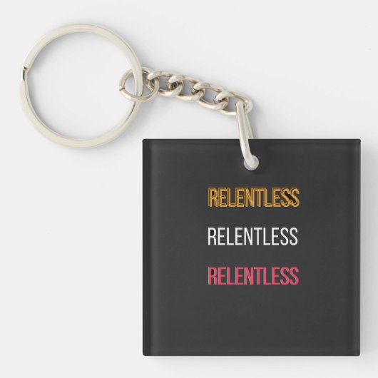 RelentlessT-Shirt Sleutelhanger (voorkant)