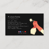 Reliable Cleaning Visitekaartje (Achterkant)