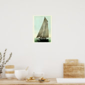 Reliance Yacht 1903 Amerikaanse kampioen Poster (Keuken)