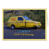 Reliant Robin Birthday-kaart (Voorkant Horizontaal)