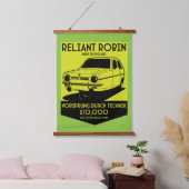 Reliant Robin Britse auto Hangend Wandkleed (Slaapkamer)