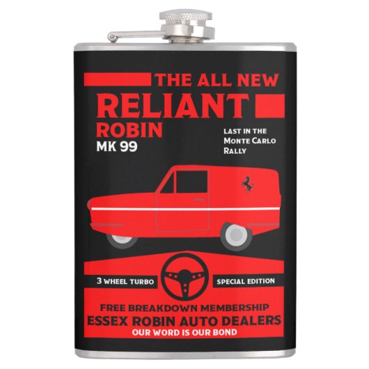 Reliant Robin Car Heupfles (Voorkant)