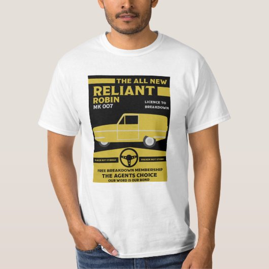 Reliant Robin Car T-shirt (Voorkant)
